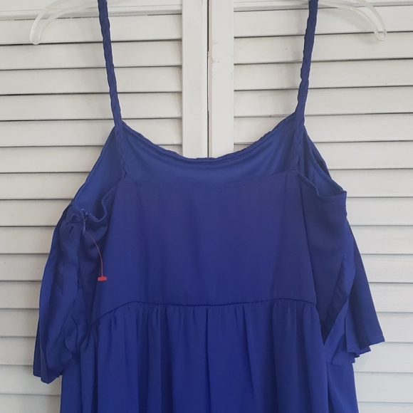 TULEE Cobalt Blue Maxi w/Spaghetti Straps, Medium - Picture 5 of 8